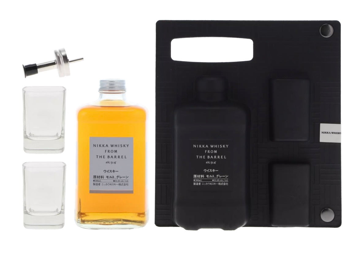 Nikka from the Barrel Whisky 50cl - SET with 2 glasses and a pourer